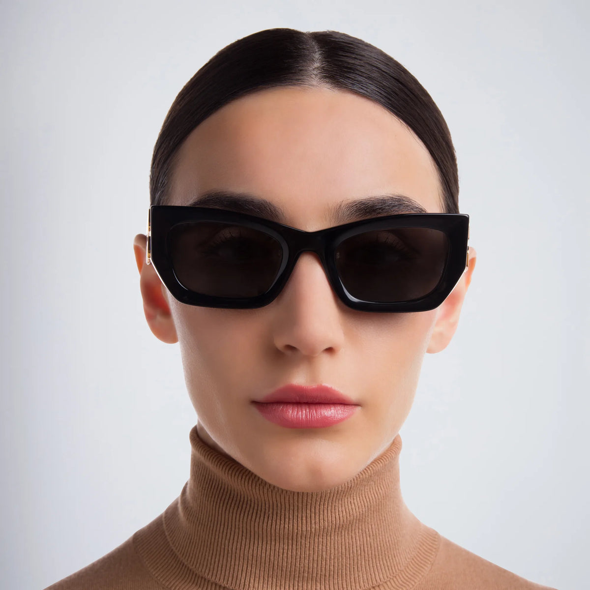 Miu Miu MU 09WS 1AB-5S0 Square Shape Black Gold