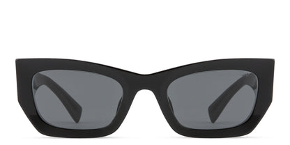Miu Miu MU 09WS 1AB-5S0 Square Shape Black Gold