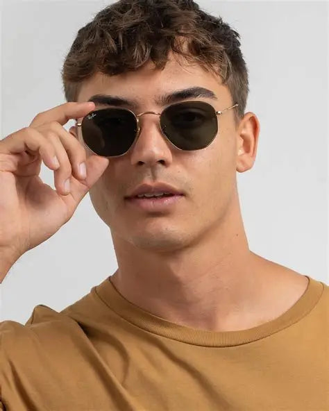 Ray Ban Hexagonal RB3548n - Gold 54 mm