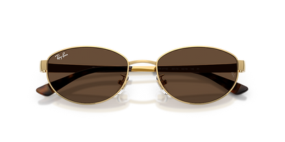 Ray Ban Geometric - RB3774D Gold Grey Dark brown