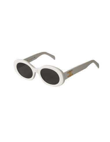 Celine CL40194U 25A Oval Shape Blanco Dorado