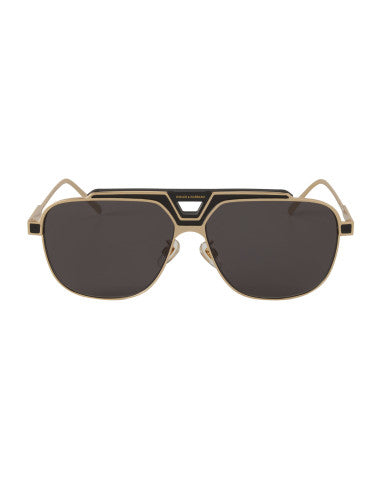 Dolce & Gabbana Aviator Square DG2256  - Negro Dorado
