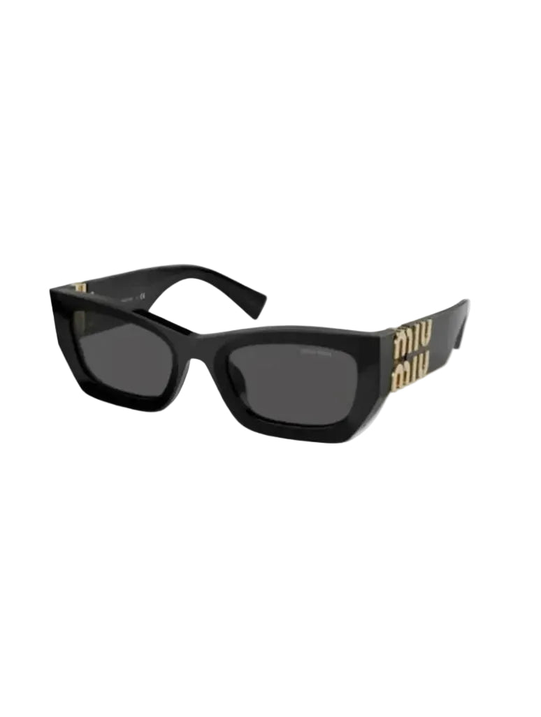 Miu Miu MU 09WS 1AB-5S0 Square Shape Black Gold