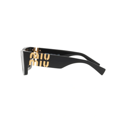 Miu Miu MU 09WS 1AB-5S0 Square Shape Black Gold