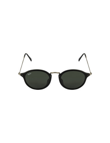 Ray Ban Round Fleck Rb2447 - Silver Black