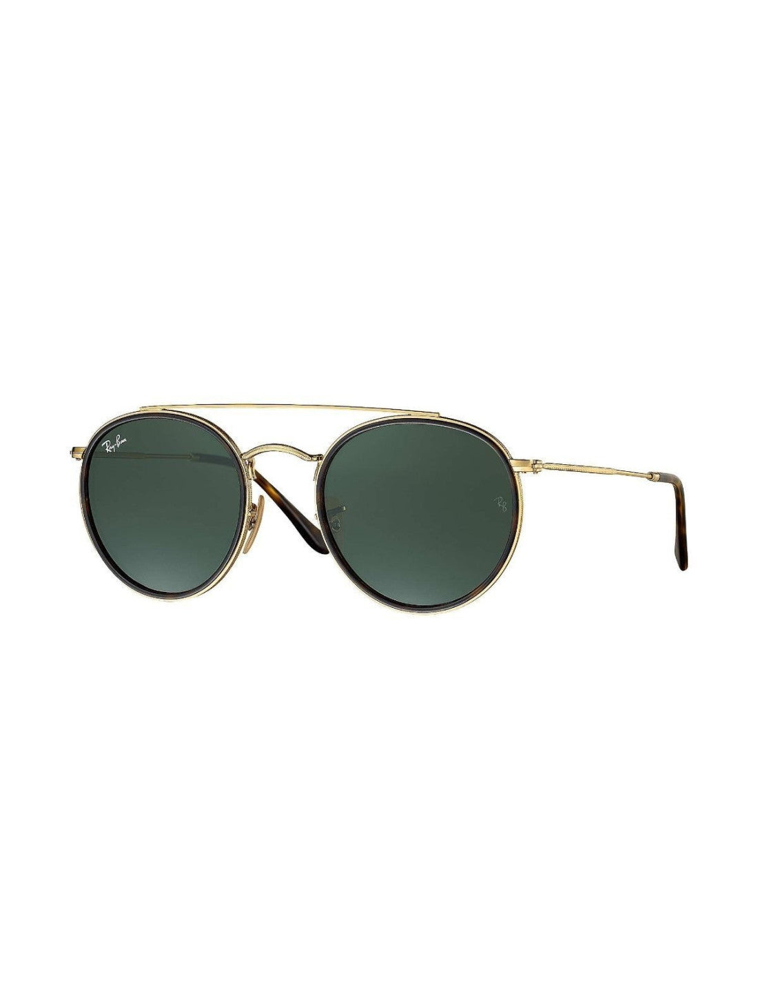 Ray Ban Round Double Bridge Rb3647n  - Gold black