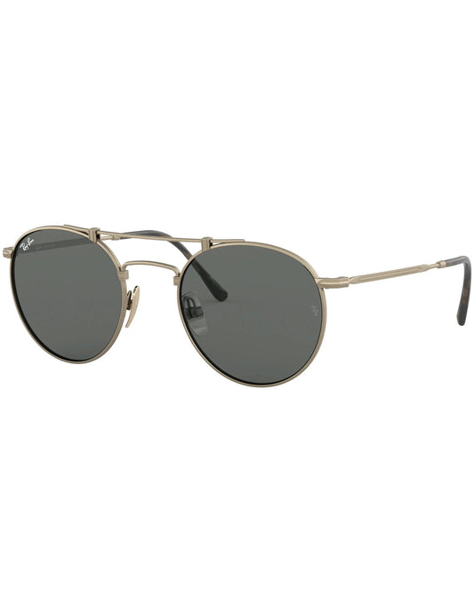 Ray Ban Round Double Bridge RB8147  - Titanium